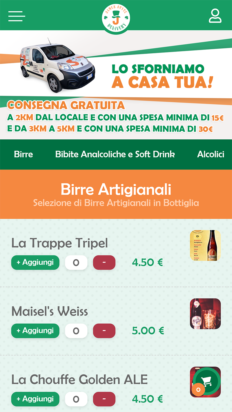 James Joyce Delivery — progetto Contat